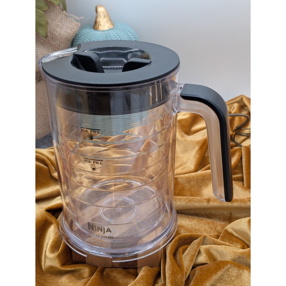 Clean Aesthetic Ninja Iced Coffee Maker 50 oz Double Wall Pitcher & Lid CFICE50W